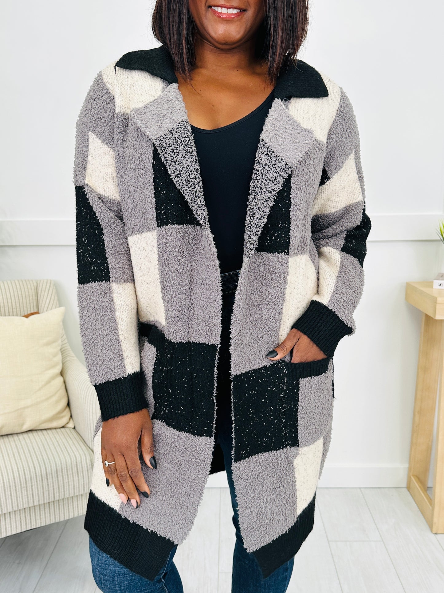 Checkmate Comfort Cardigan