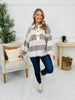 Buttoned Up Beauty Sweater In Taupe