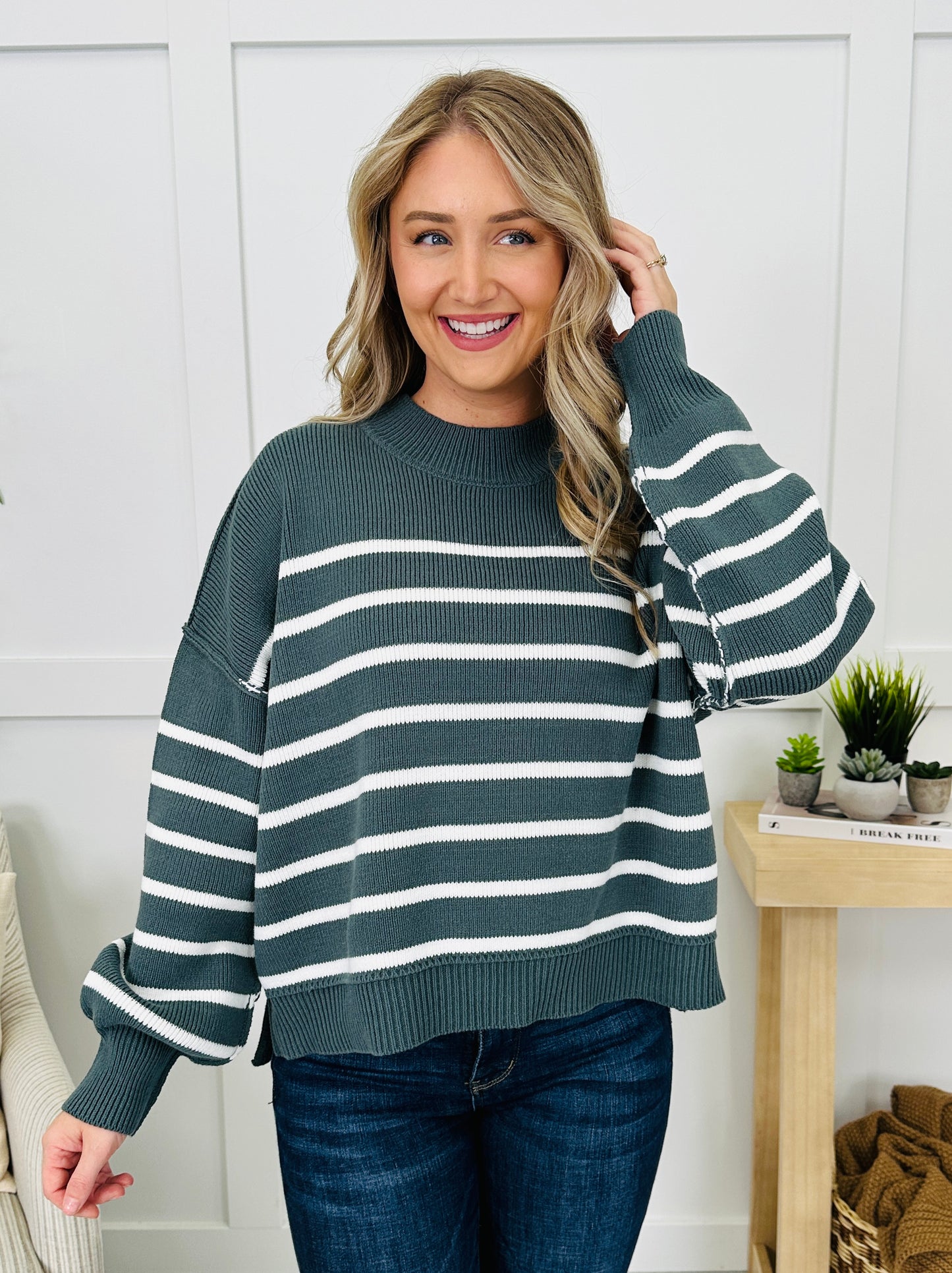 DOORBUSTER! Stripe Right Sweater- Multiple Colors!