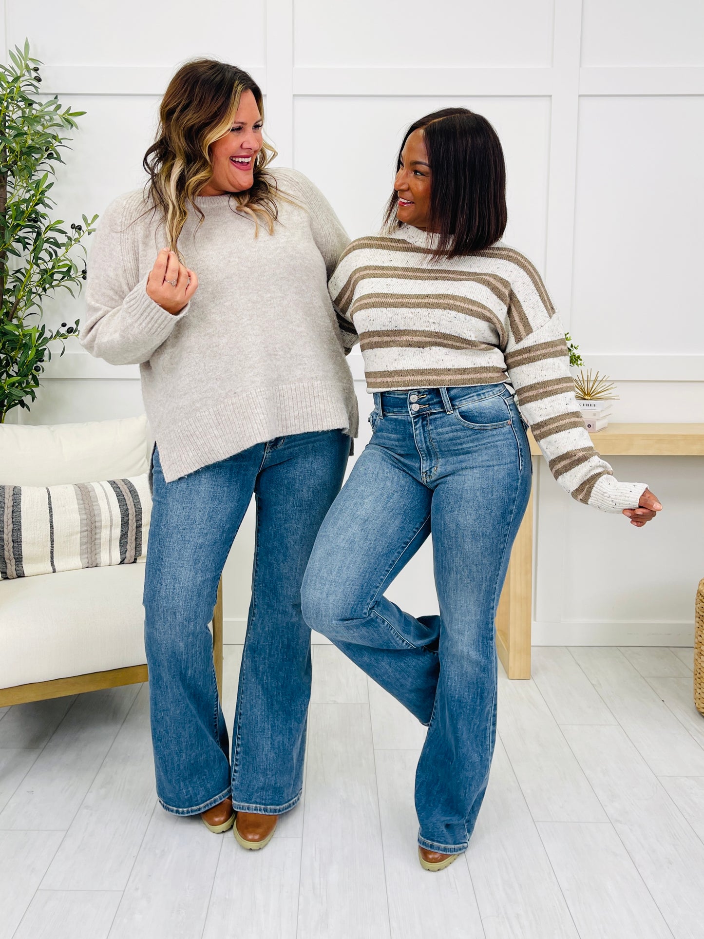 Judy Blue Flare For It Tinted Flare Jeans