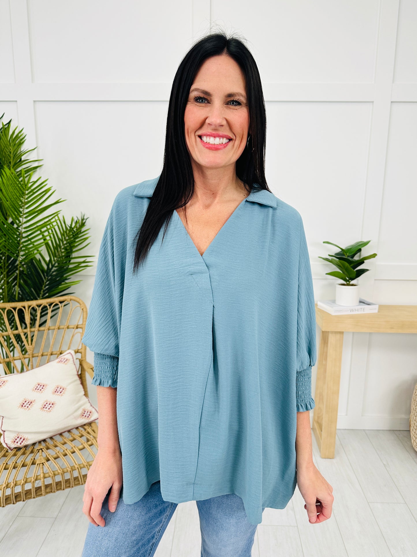 DOORBUSTER! Collar Me Cozy Top- Multiple Colors!