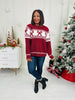 Decked And Delighted Sweater in Red