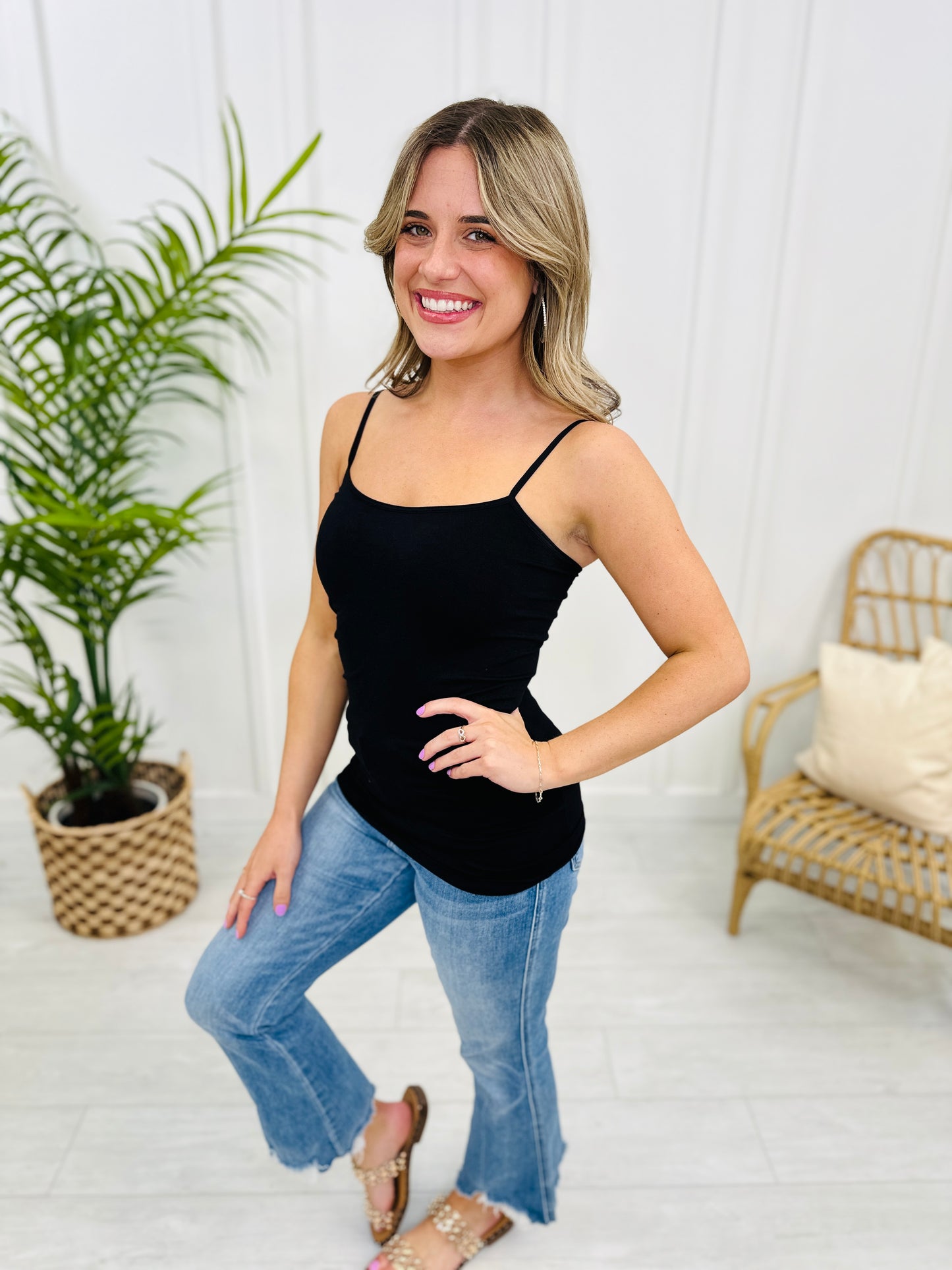 Shapewear Tank With Spaghetti Straps - Multiple Colors!
