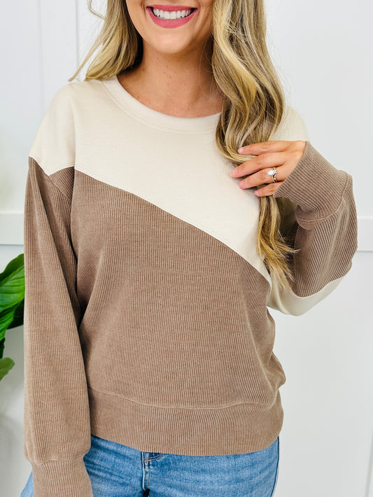 Contrast Comfort Pullover In Multiple Colors