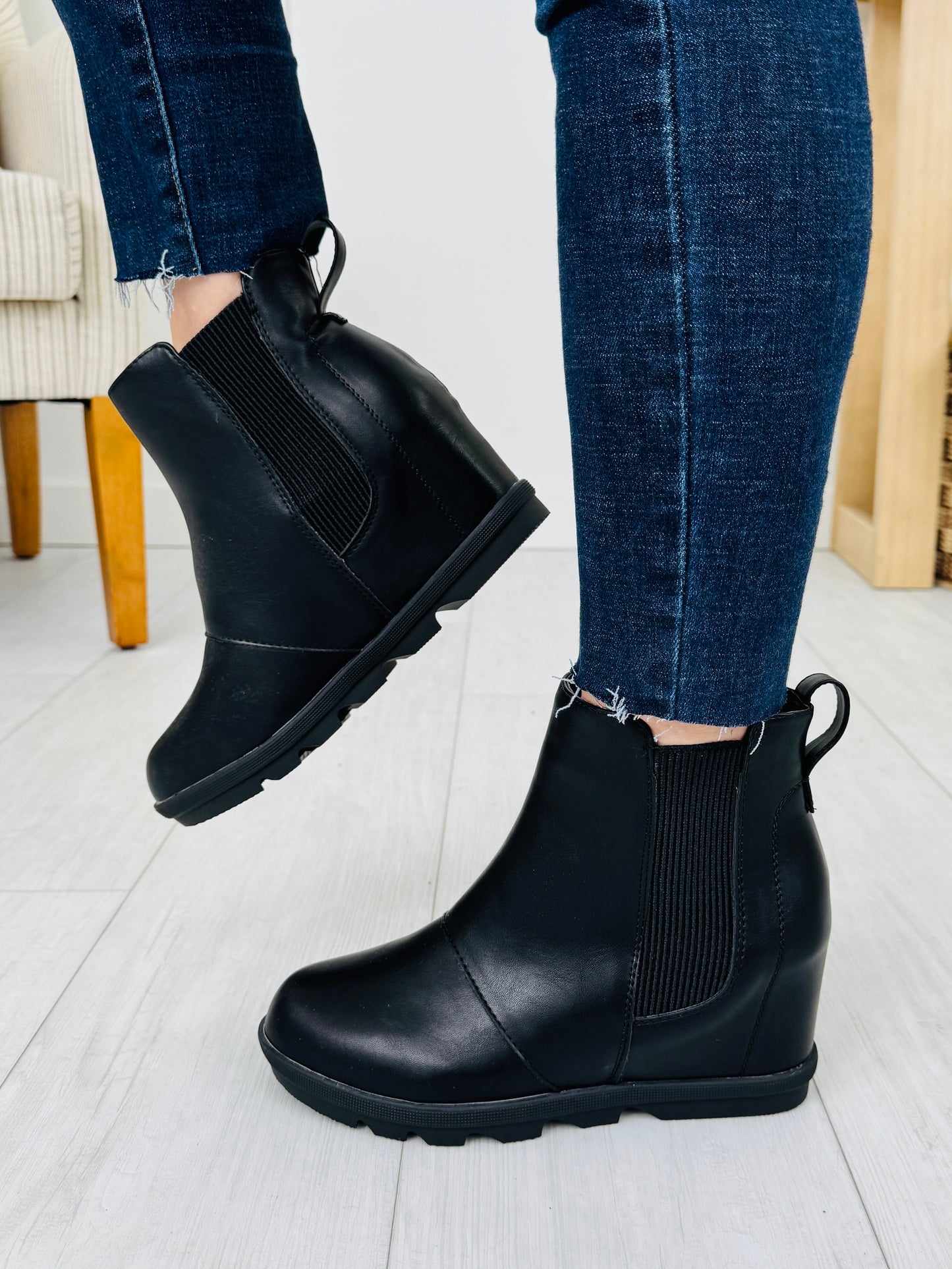Grounded Glam Booties in Black