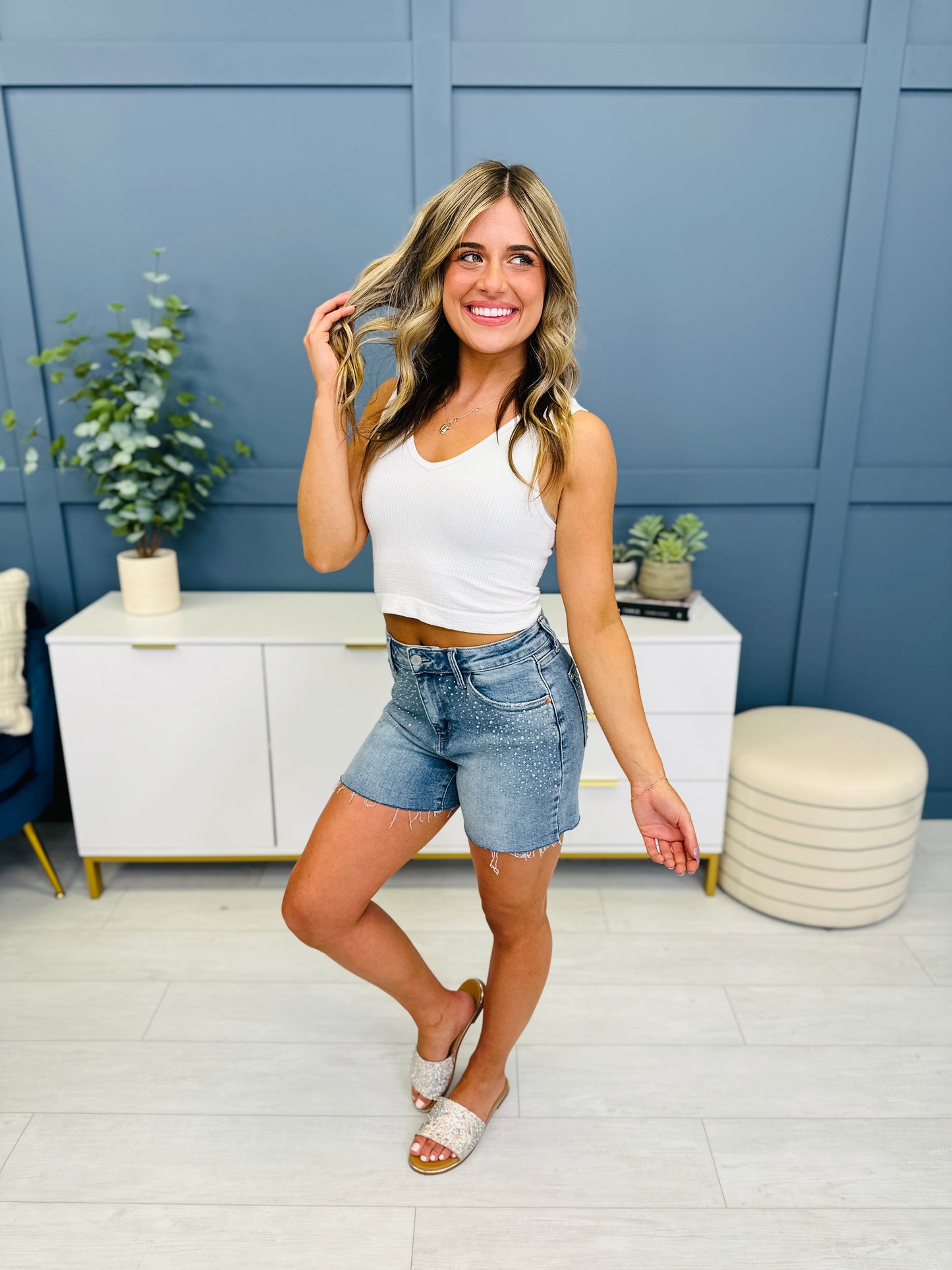 Judy Blue REG/CURVY Summer Sparkle Shorts