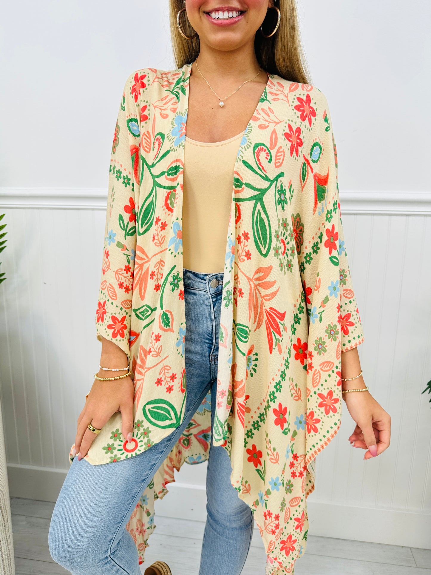 Wildflower Dream Kimono in Natural