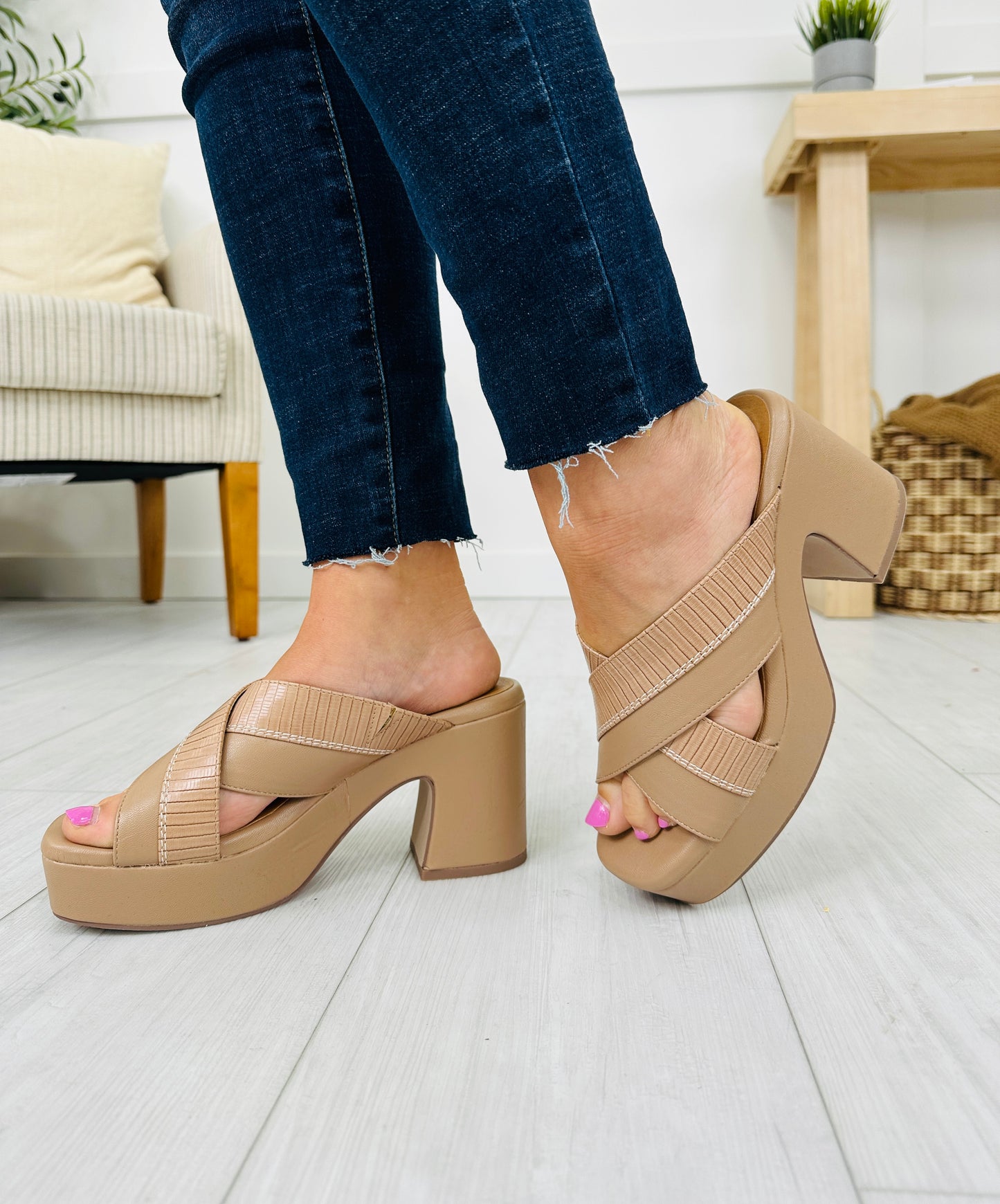 Midnight Motive Heels in Taupe
