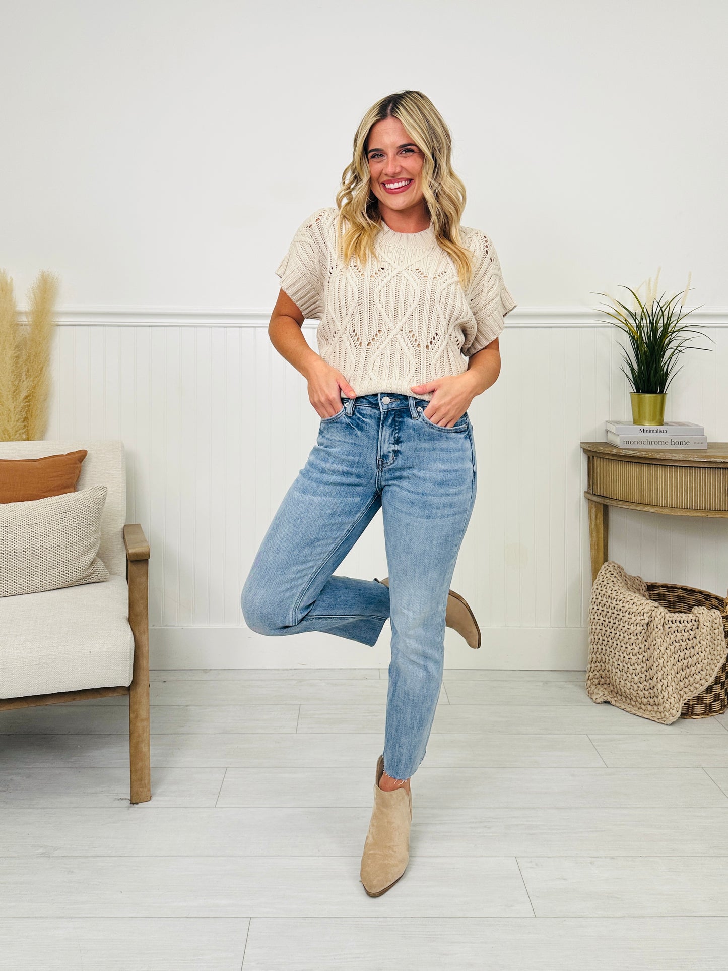 MOCO Exclusive Seamless Confidence Straight Leg Tummy Control Jeans