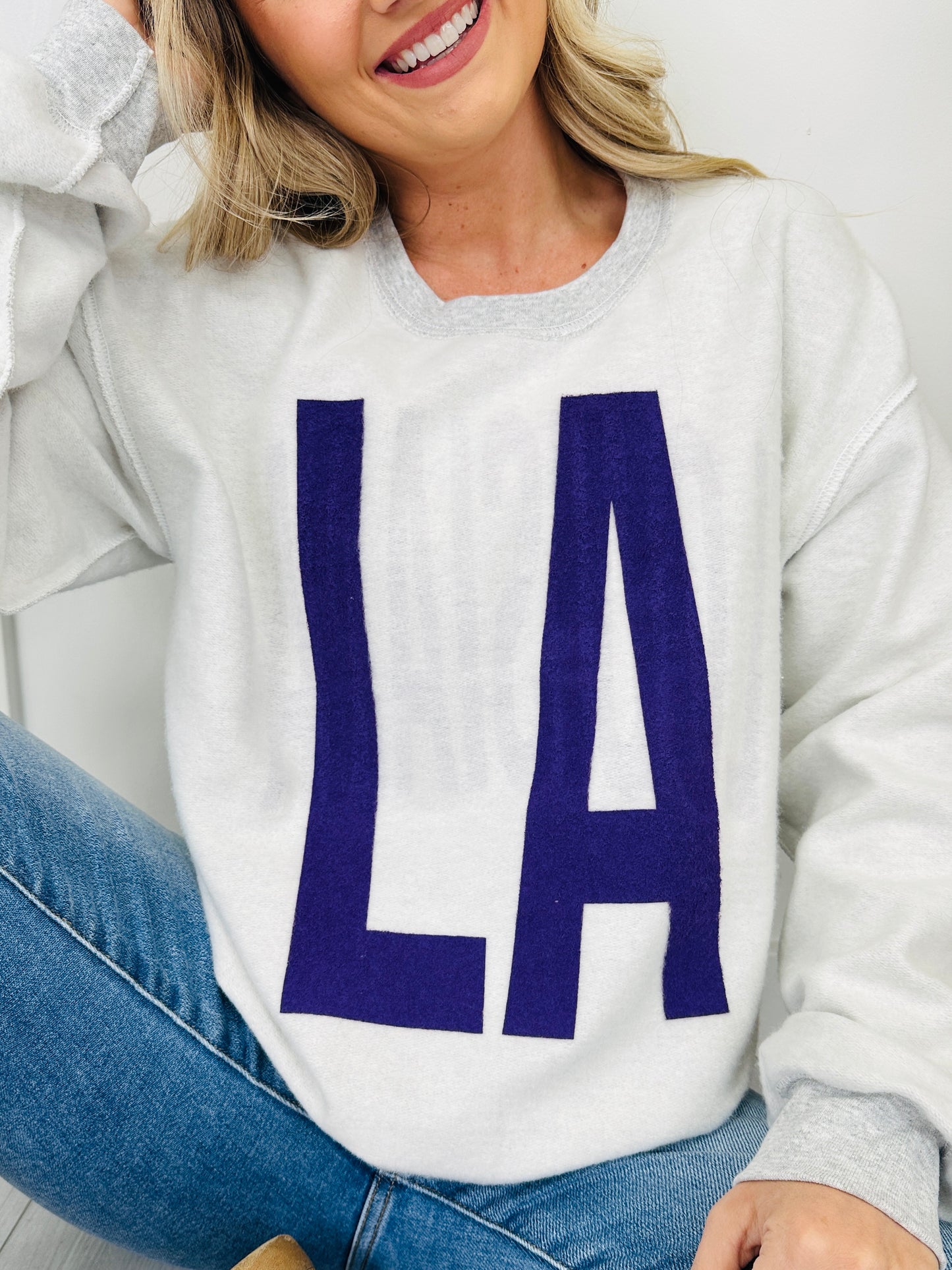 Louisiana Reversible LA Graphic Crewneck Sweatshirt