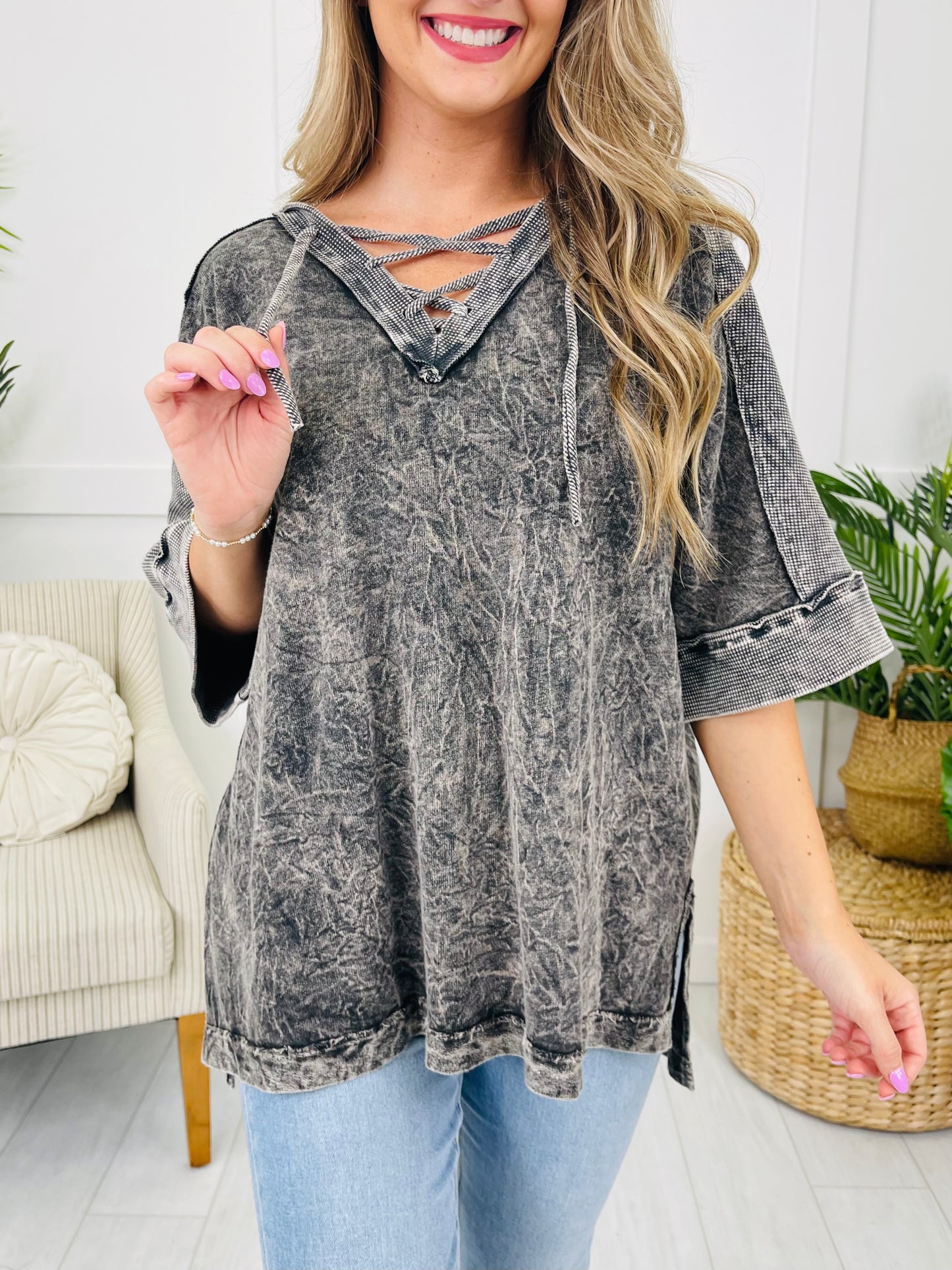 Stonewashed Rebel Pullover- Multiple Colors!