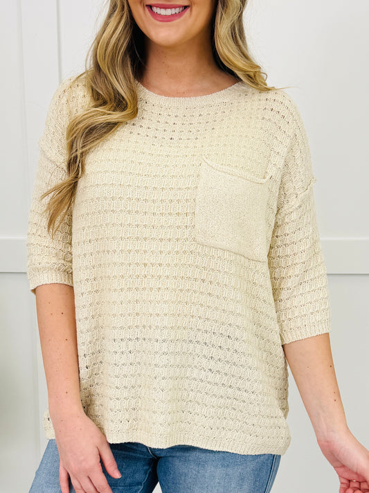 Textured Tranquility Top in Oatmeal