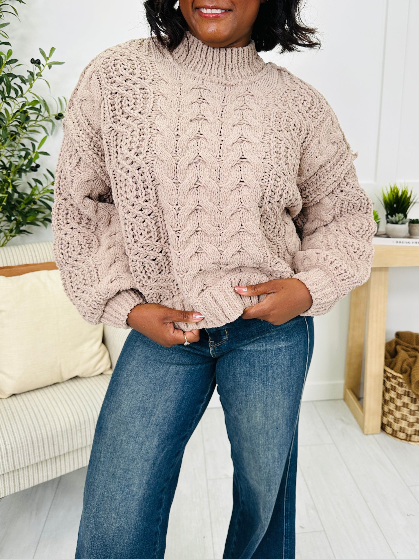 DOORBUSTER! The Cable Club Sweater- Multiple Colors!