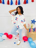 Star Spangled Bows Top