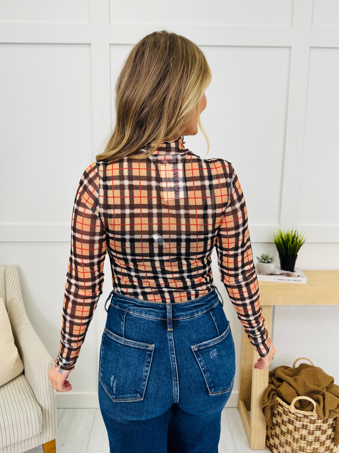 Plaid Perspective Top