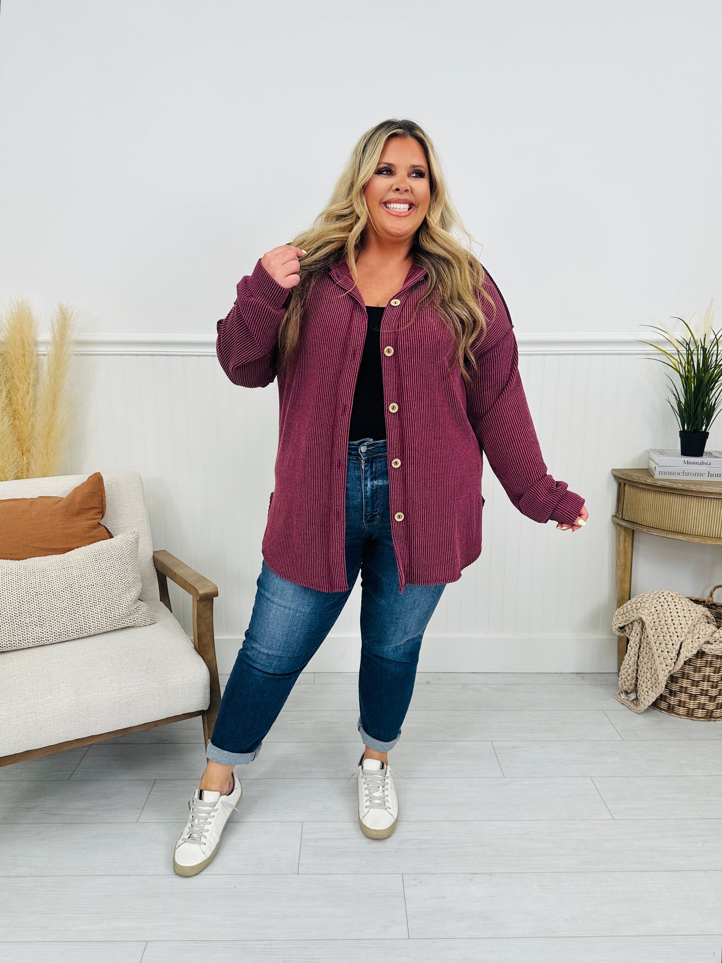 Fall Feelings Shacket- Multiple Colors!