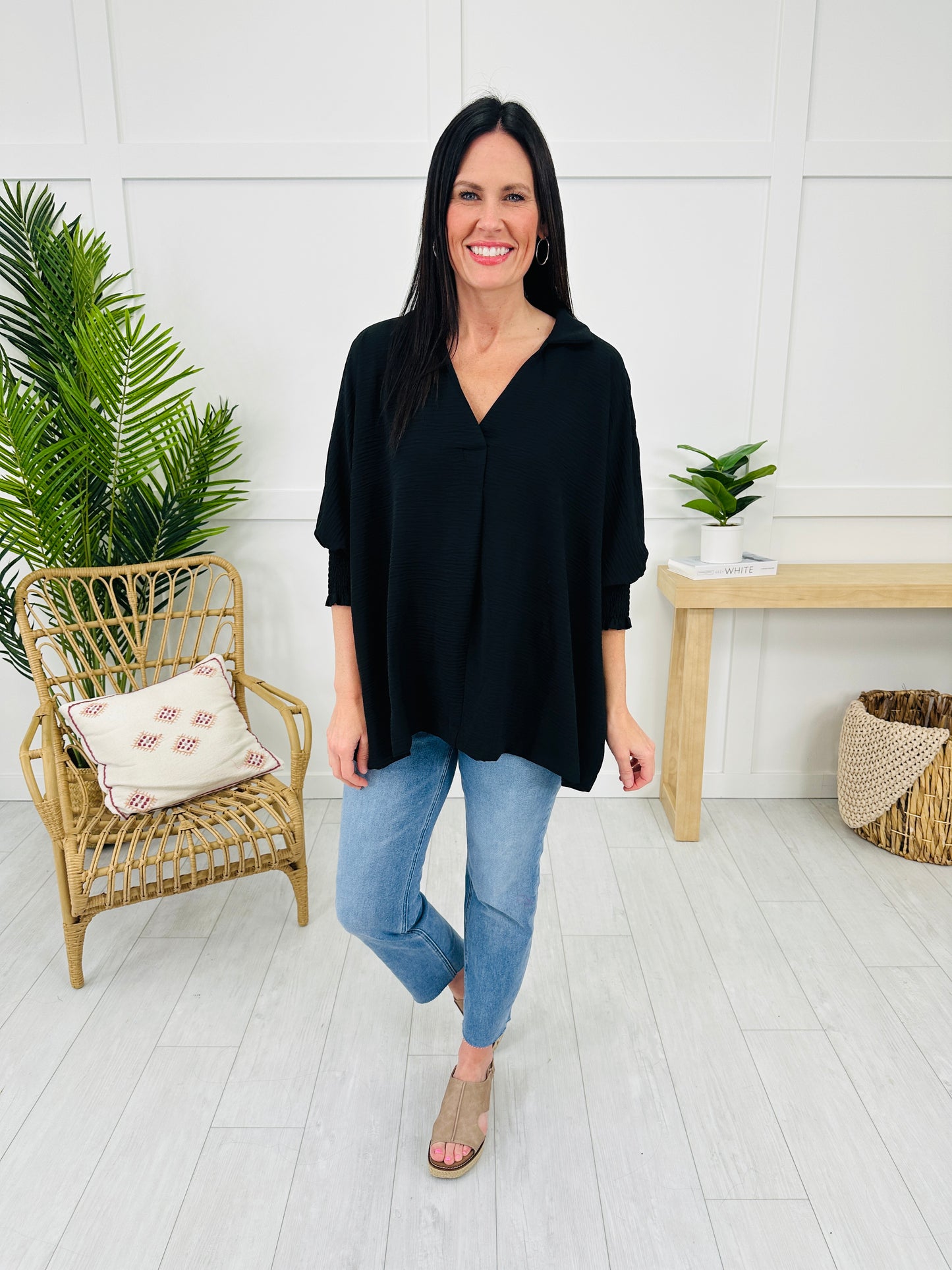 DOORBUSTER! Collar Me Cozy Top- Multiple Colors!