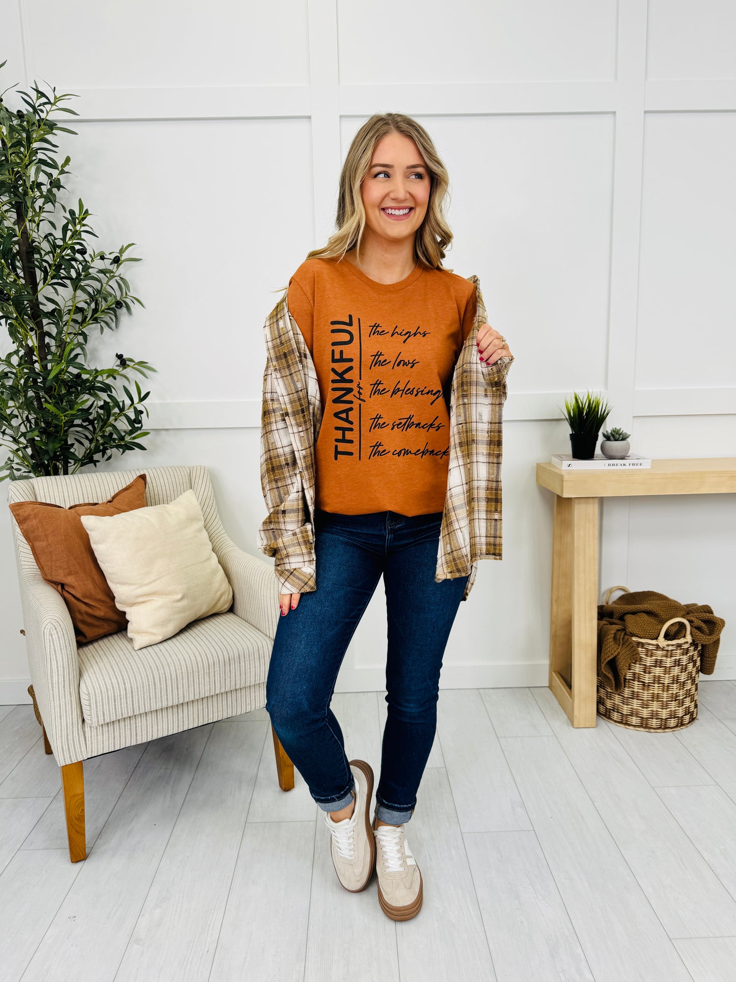 Thankful For Graphic Tee - Multiple Colors!