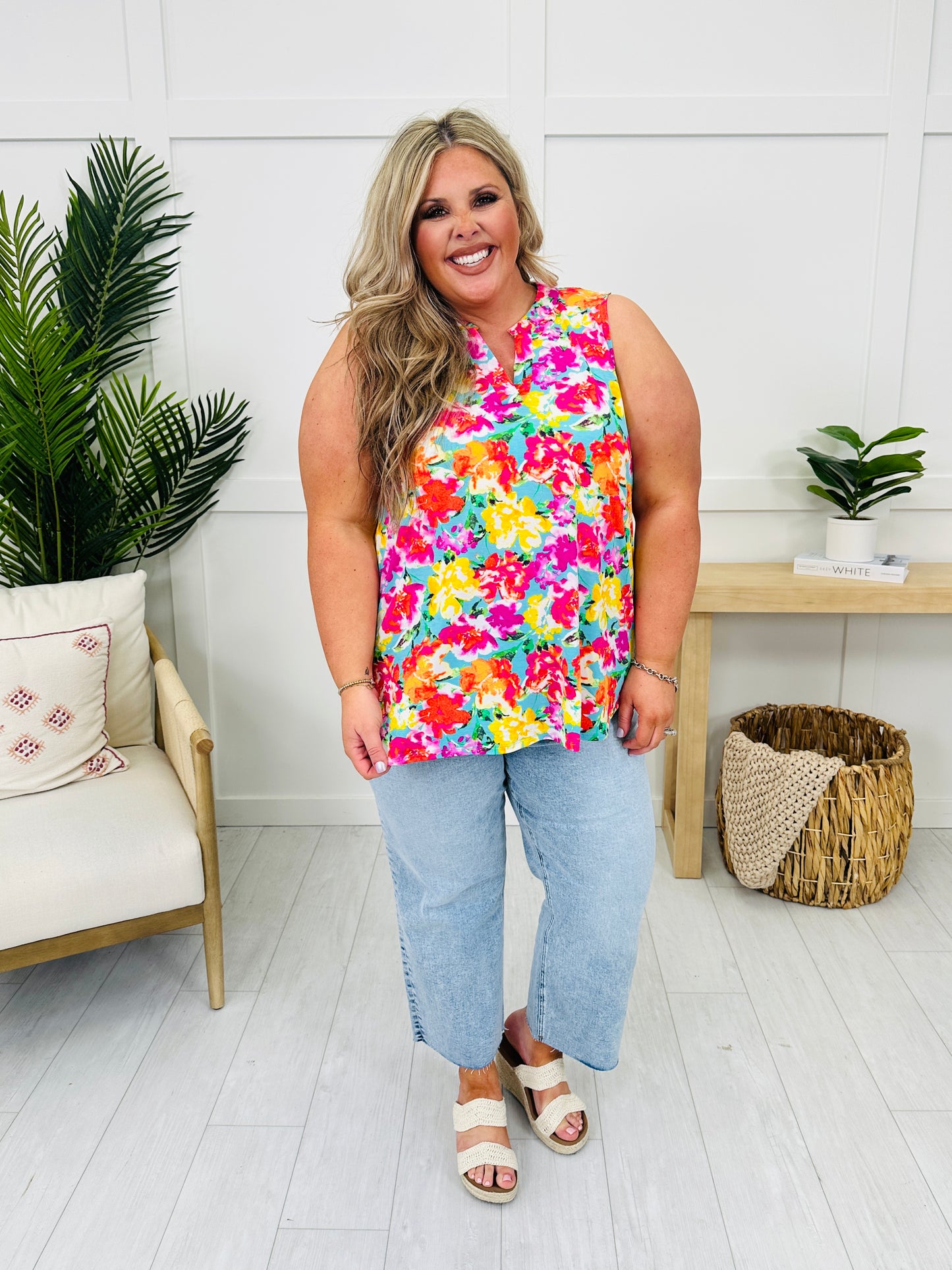 Sunny Days Tank Top in Palm Beach