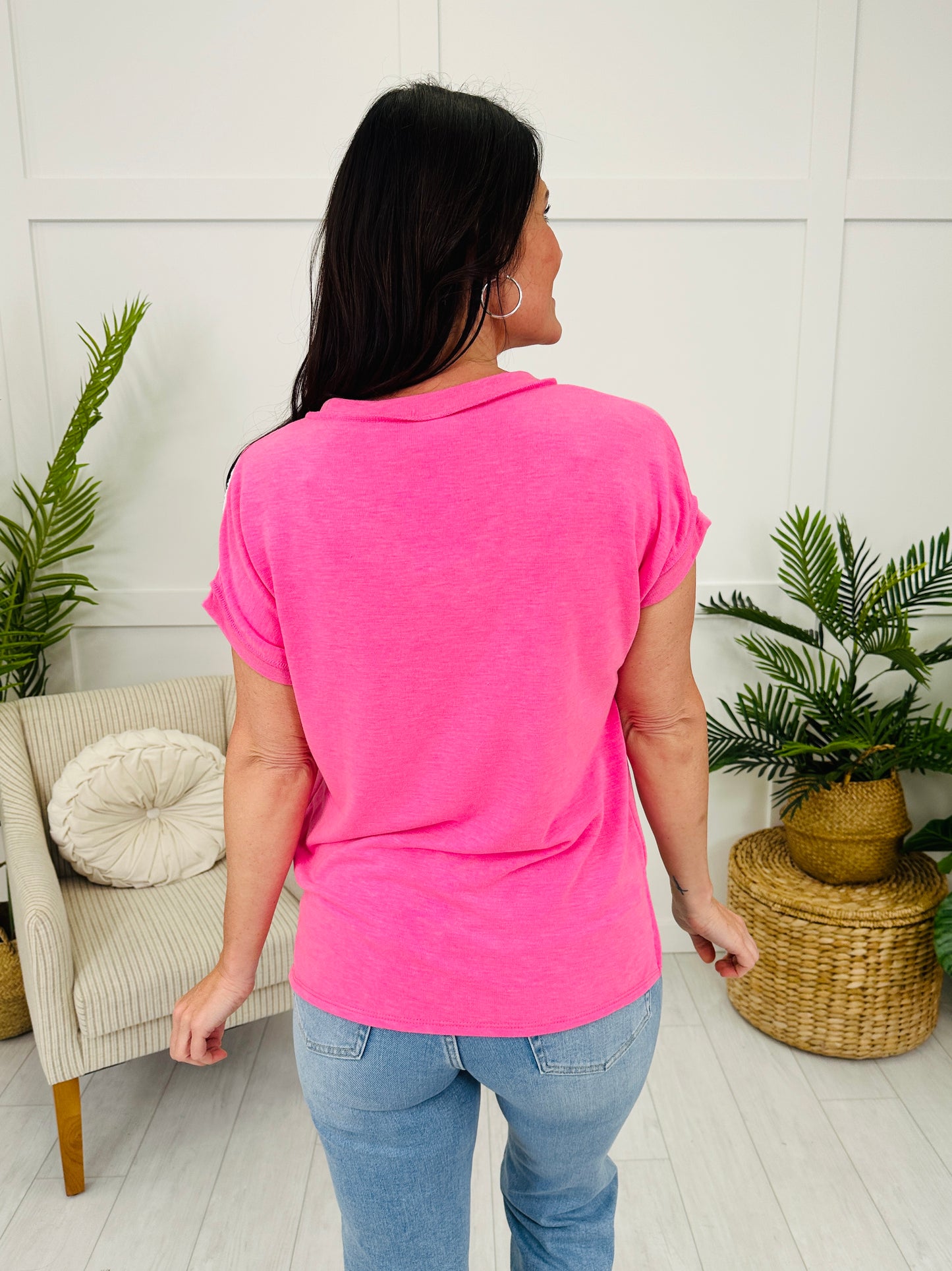Floral Balance Top in Pink