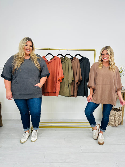 Hello Fall Hooded Top- Multiple Colors!
