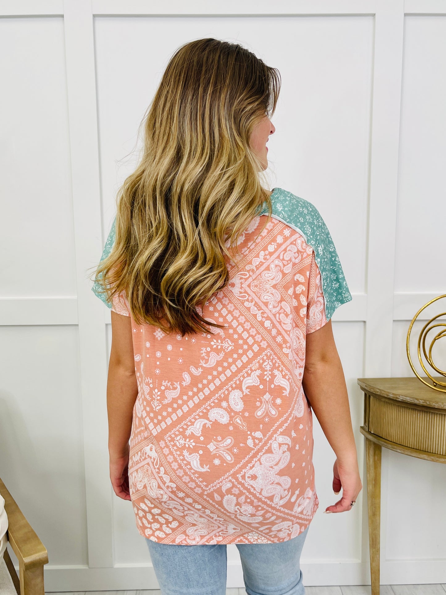 The Dream State Top In Peach