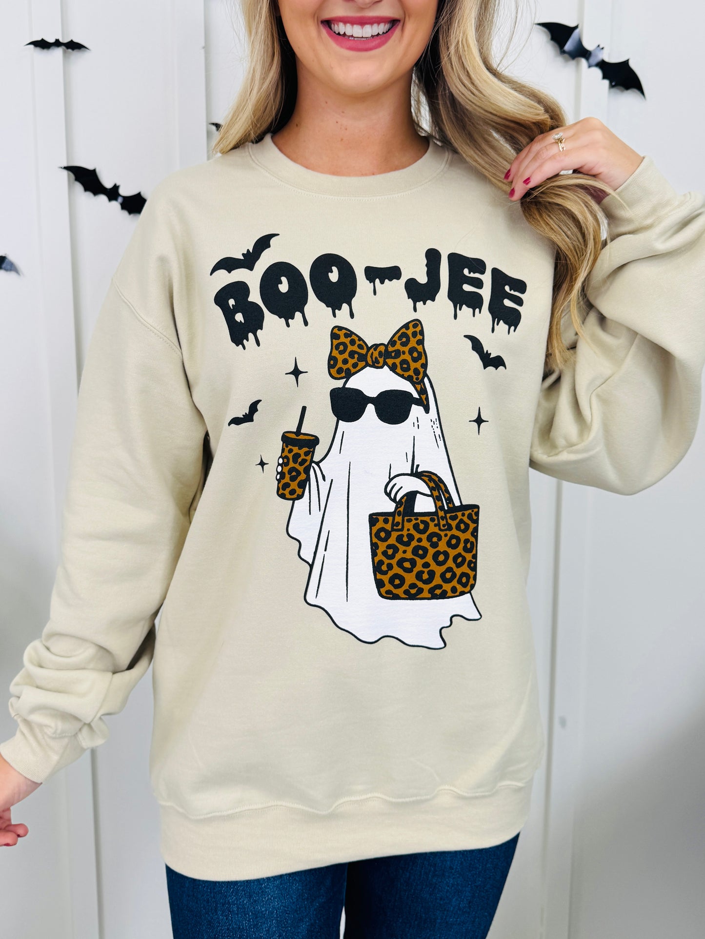 Boo-Jee Graphic Crewneck Sweatshirt-Multiple Colors!
