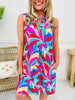 Palms And Plans Dress in Honolulu Print