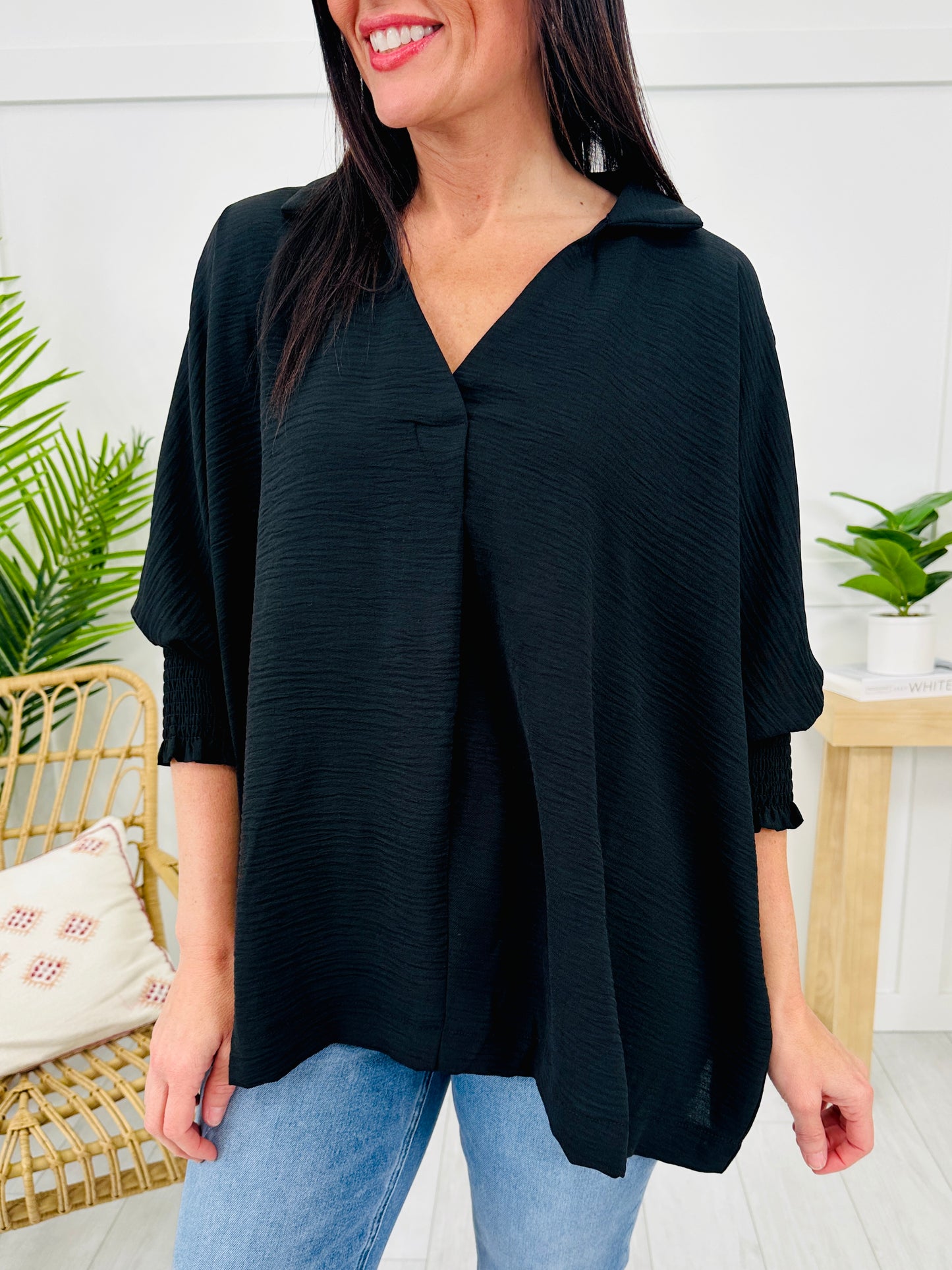 DOORBUSTER! Collar Me Cozy Top- Multiple Colors!