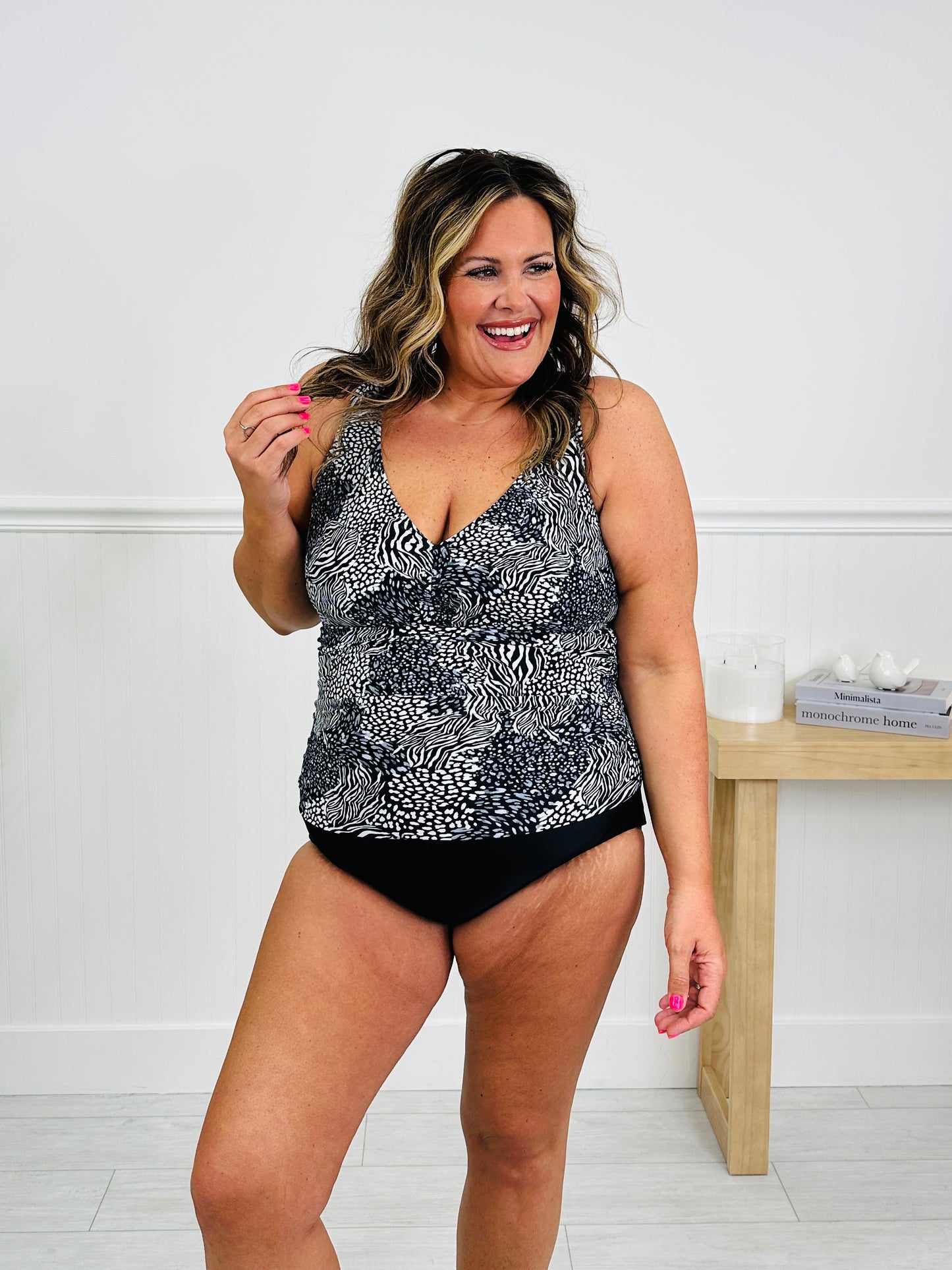 The Kelsey Tummy Control One Piece in Wild Tide