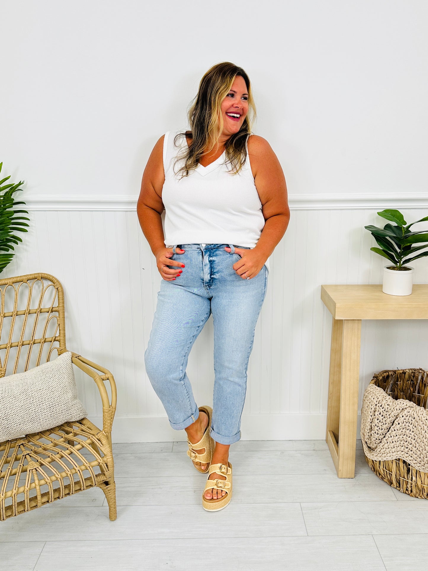 Mom Life MOCO Exclusive Design Mom Jeans With Tummy Control