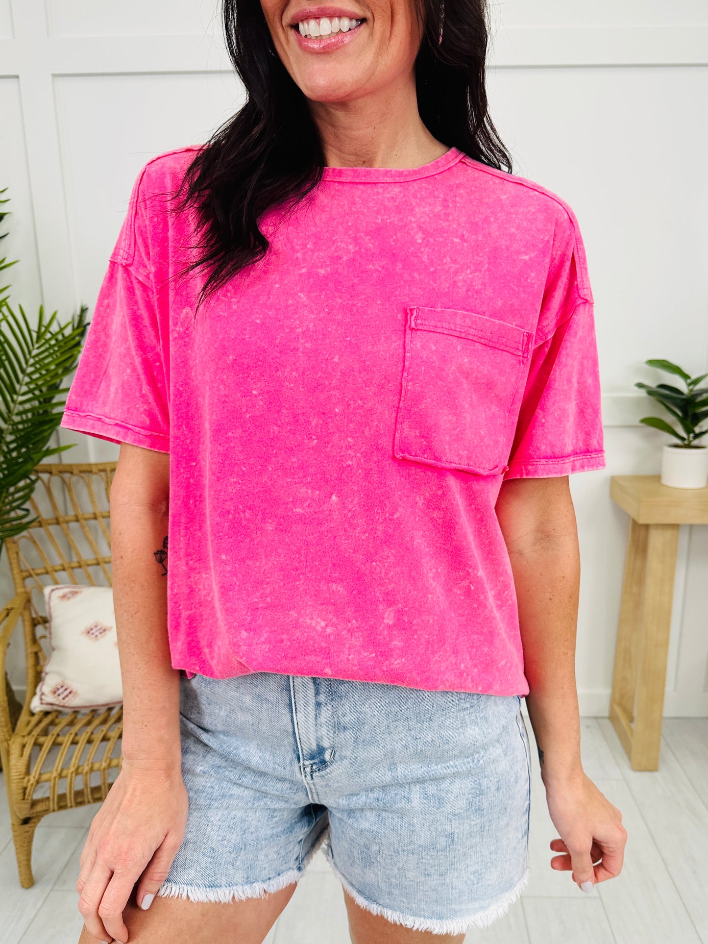 Pocket Of Perfection Top- Multiple Colors!