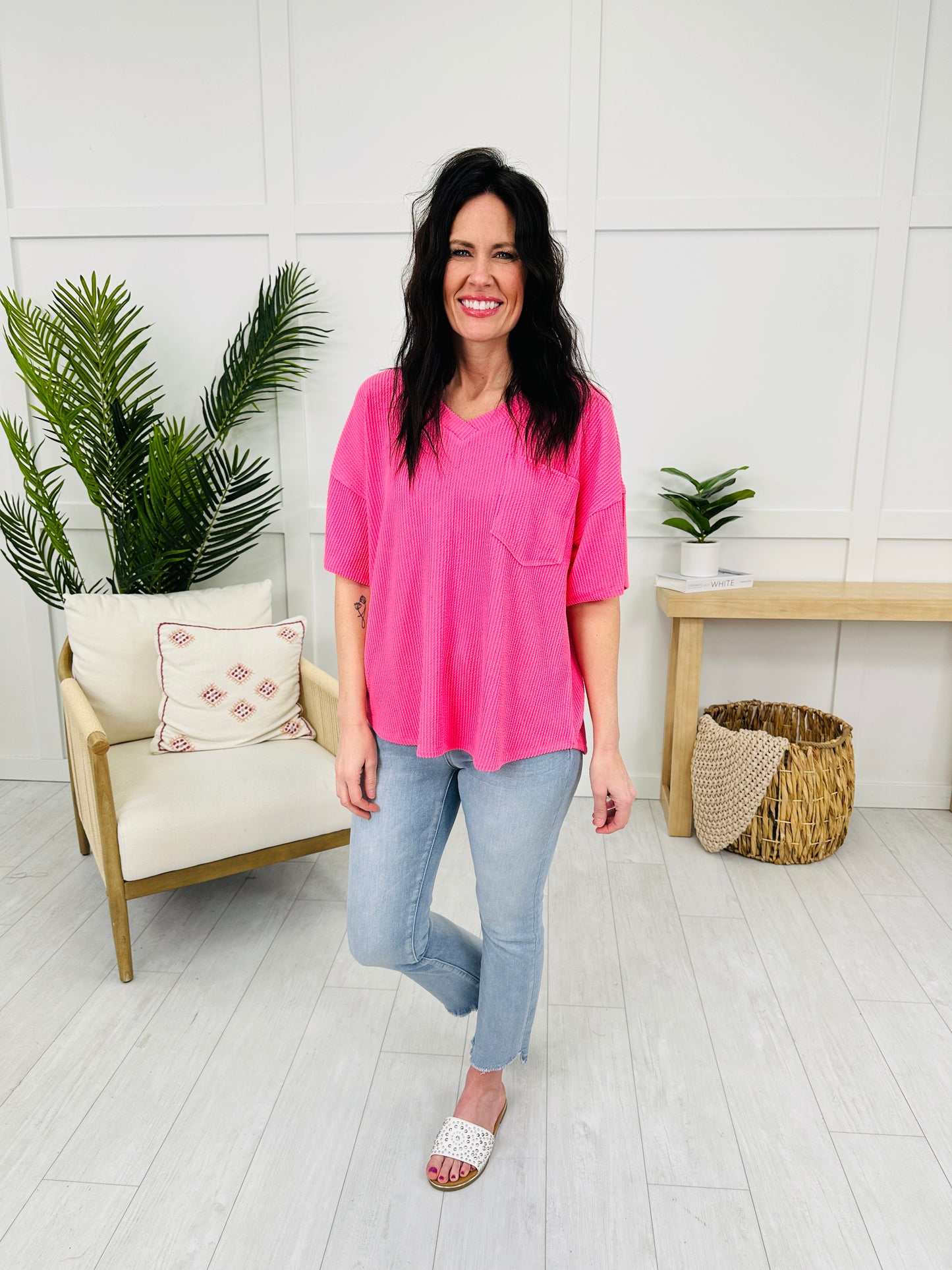 Confidence On Repeat Top- Multiple Colors!