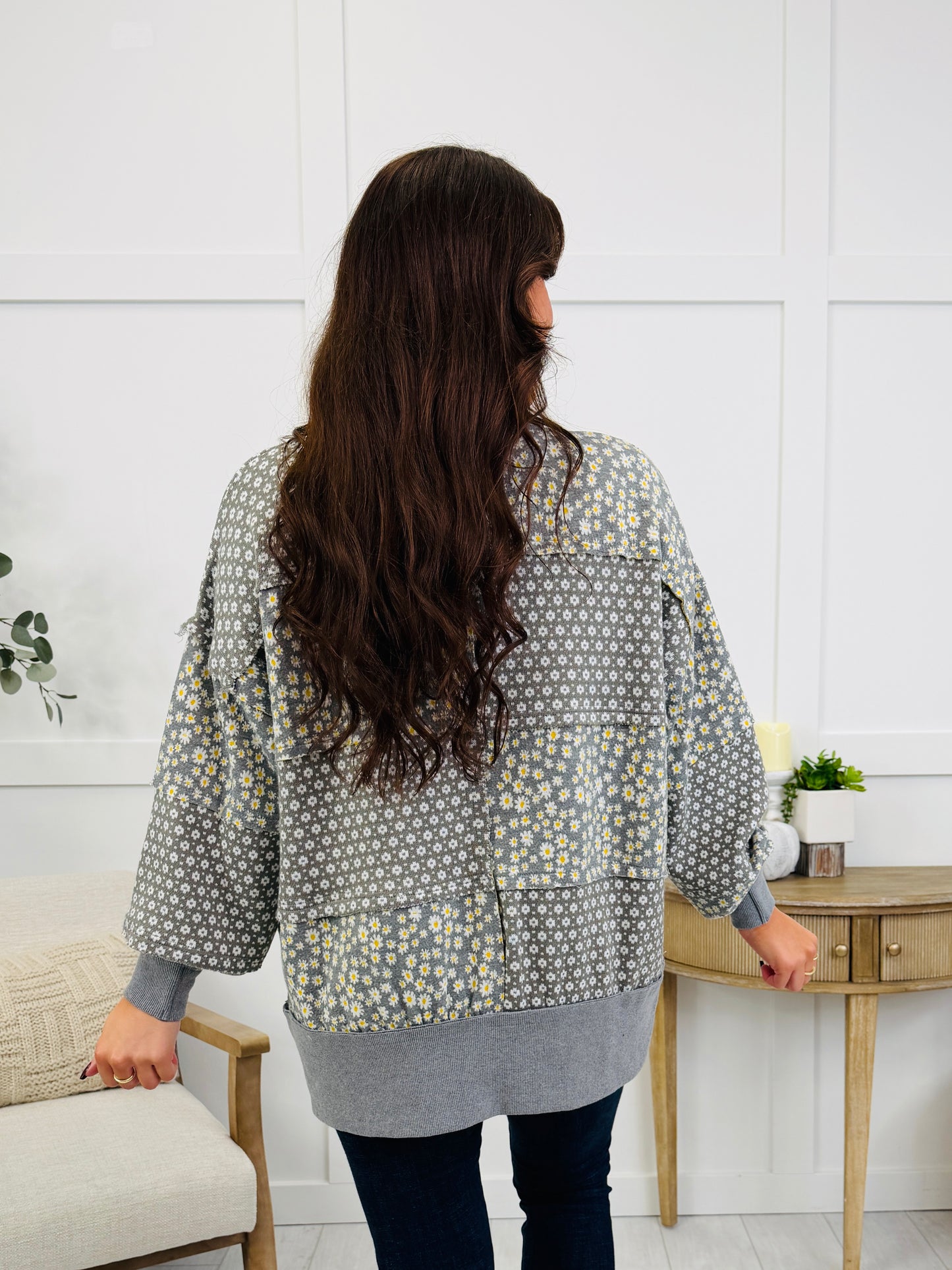 Champagne Nights Sweater In Grey