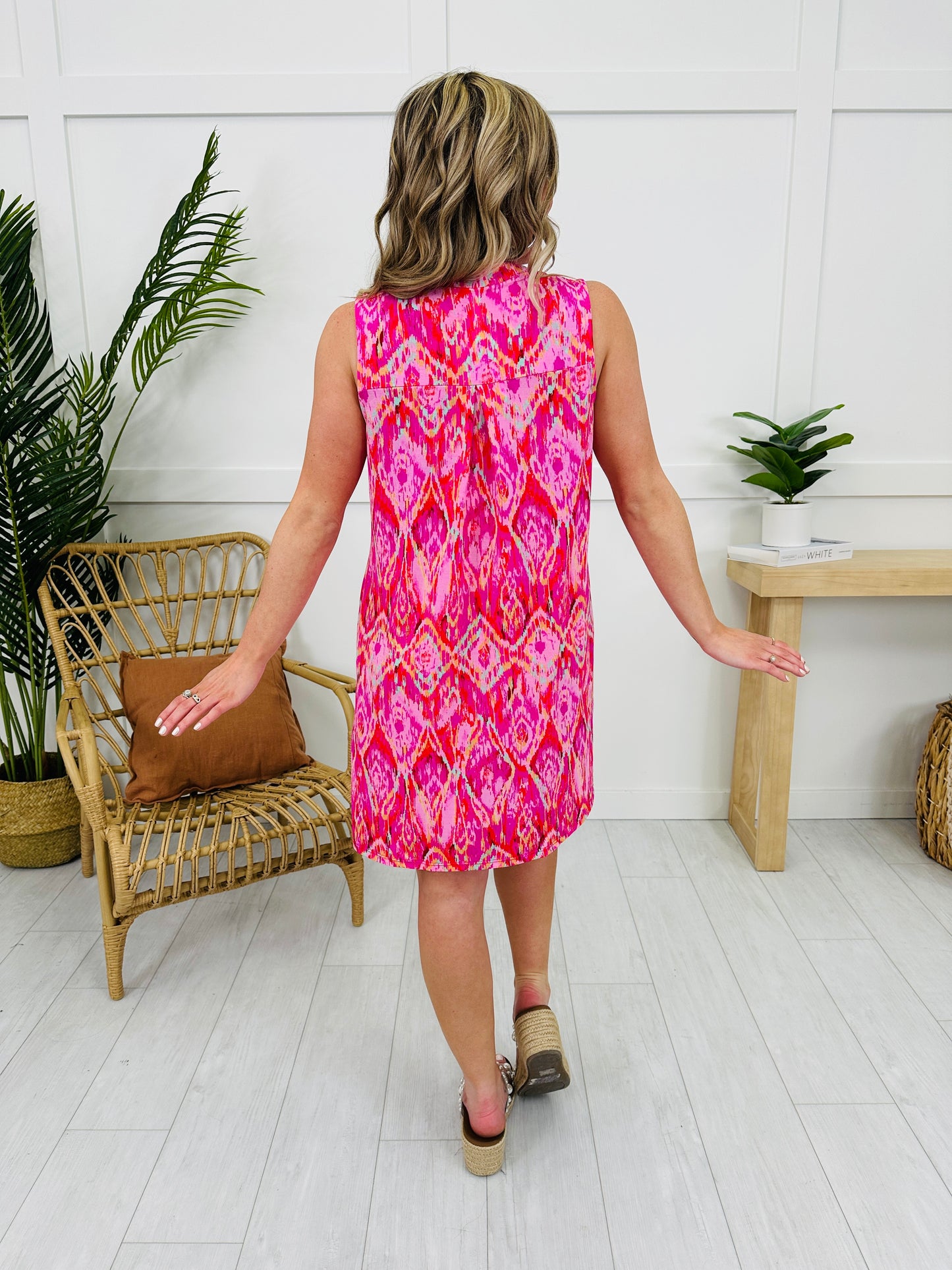Palms And Plans Dress in Key West Print