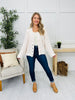Bloom Where Buttoned Cardigan in Powder Cream