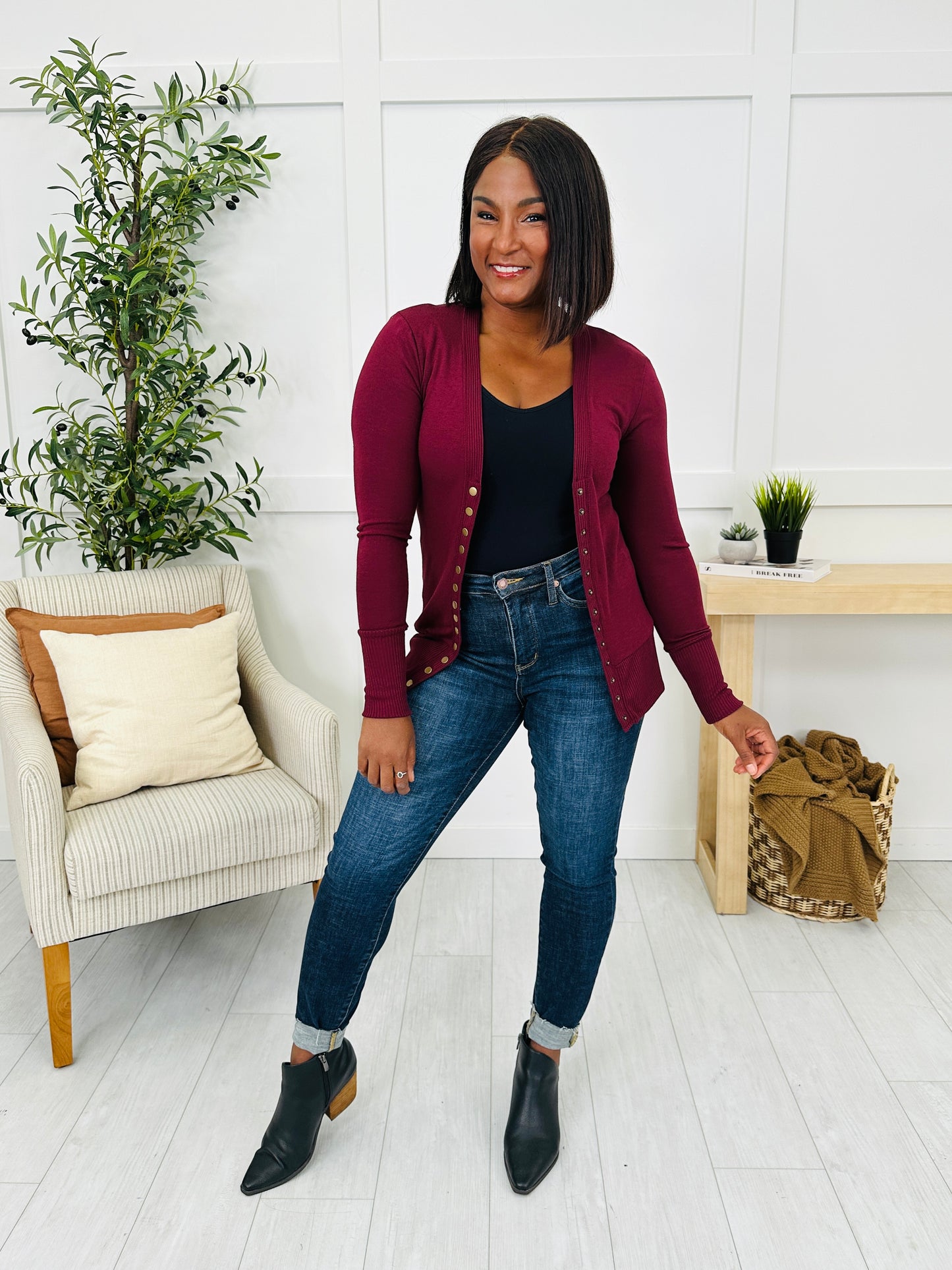 DOORBUSTER! Snap Decision Cardigan- Multiple Colors!