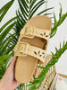 Buckled In Beauty Sandals in Beige