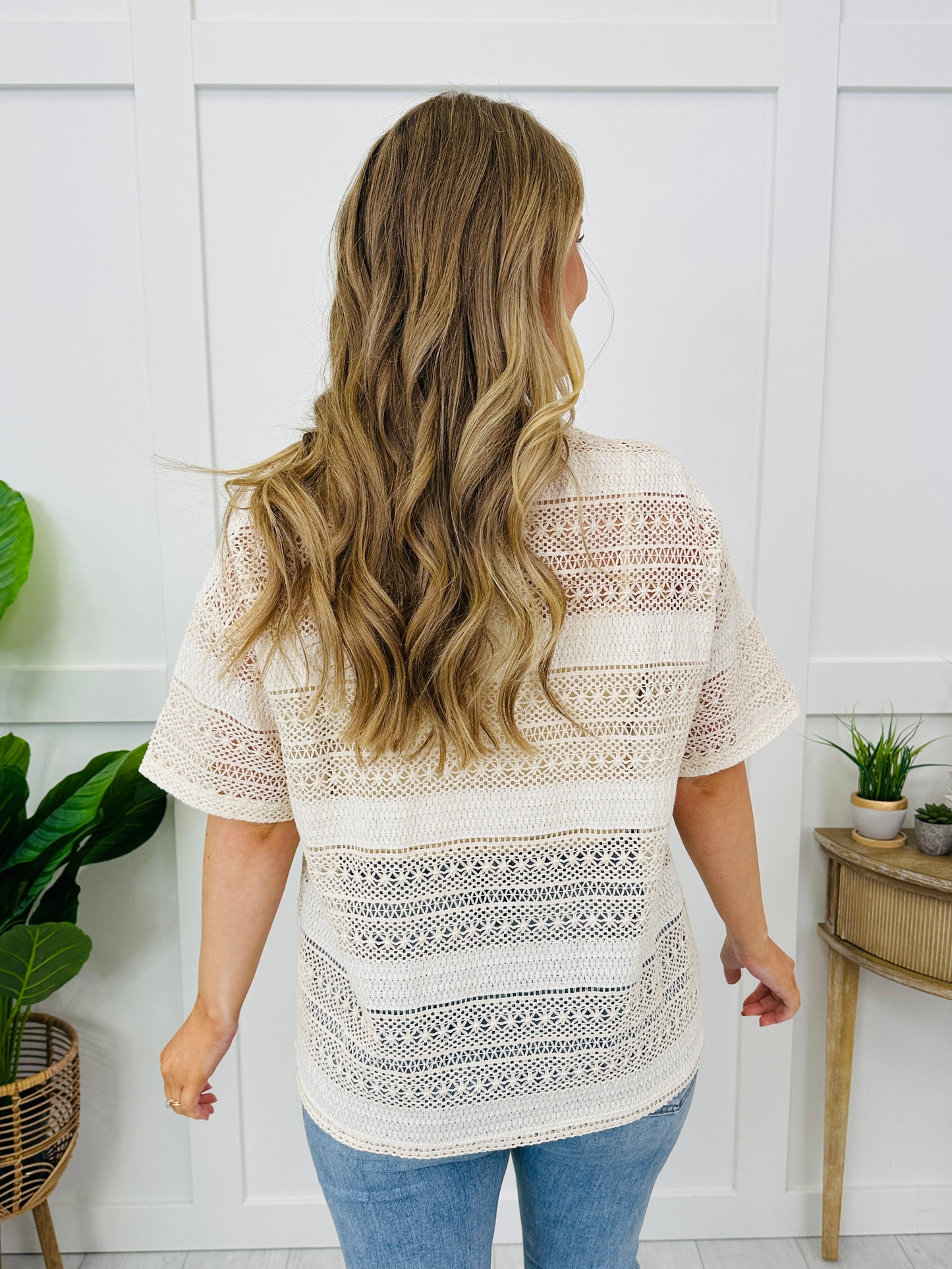 Sunwashed Lace Top