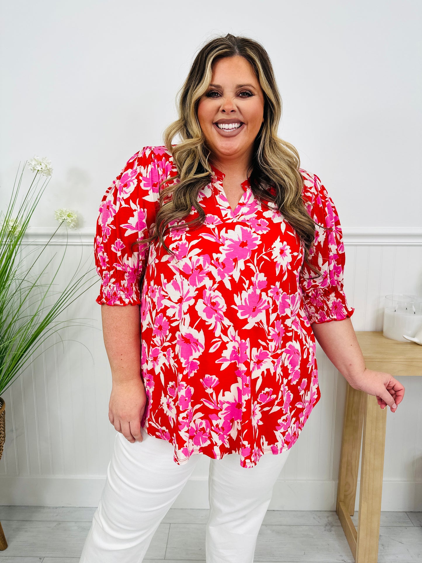 Step Into Spring Top in Kiawah Print