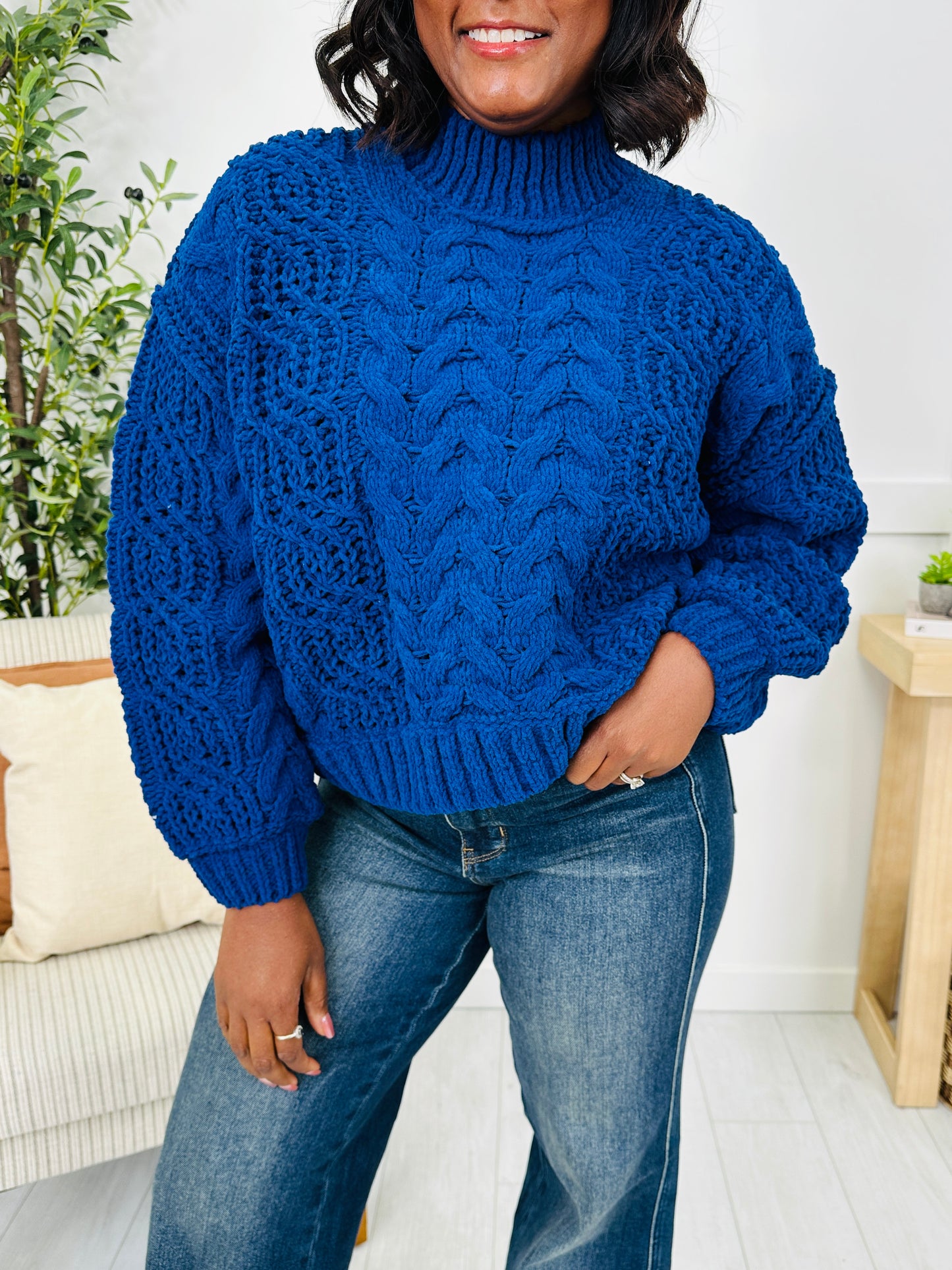 DOORBUSTER! The Cable Club Sweater- Multiple Colors!