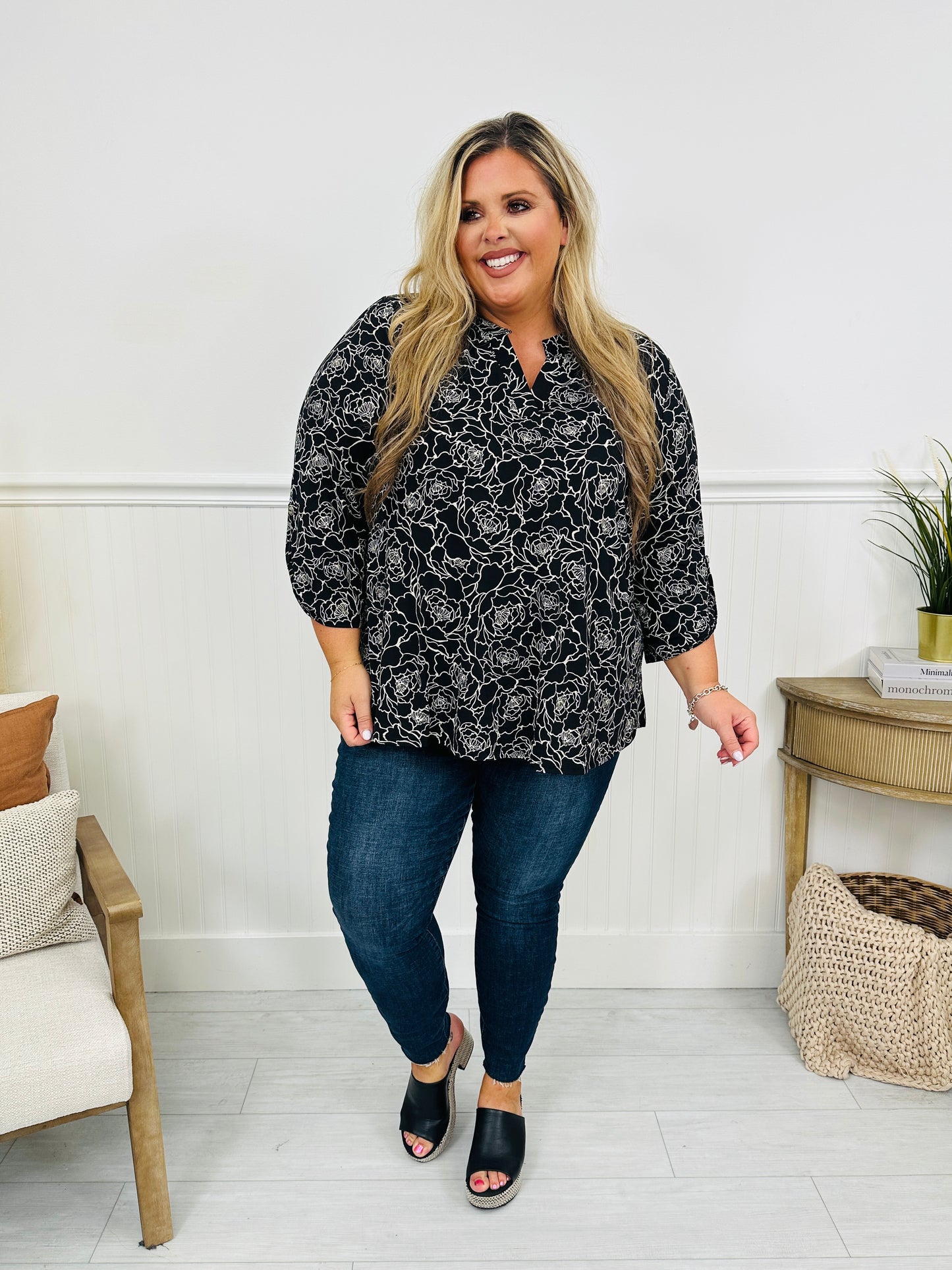 Fall Into You Top in Black