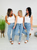 Dreaming of Daisies Tummy Control Straight Jeans