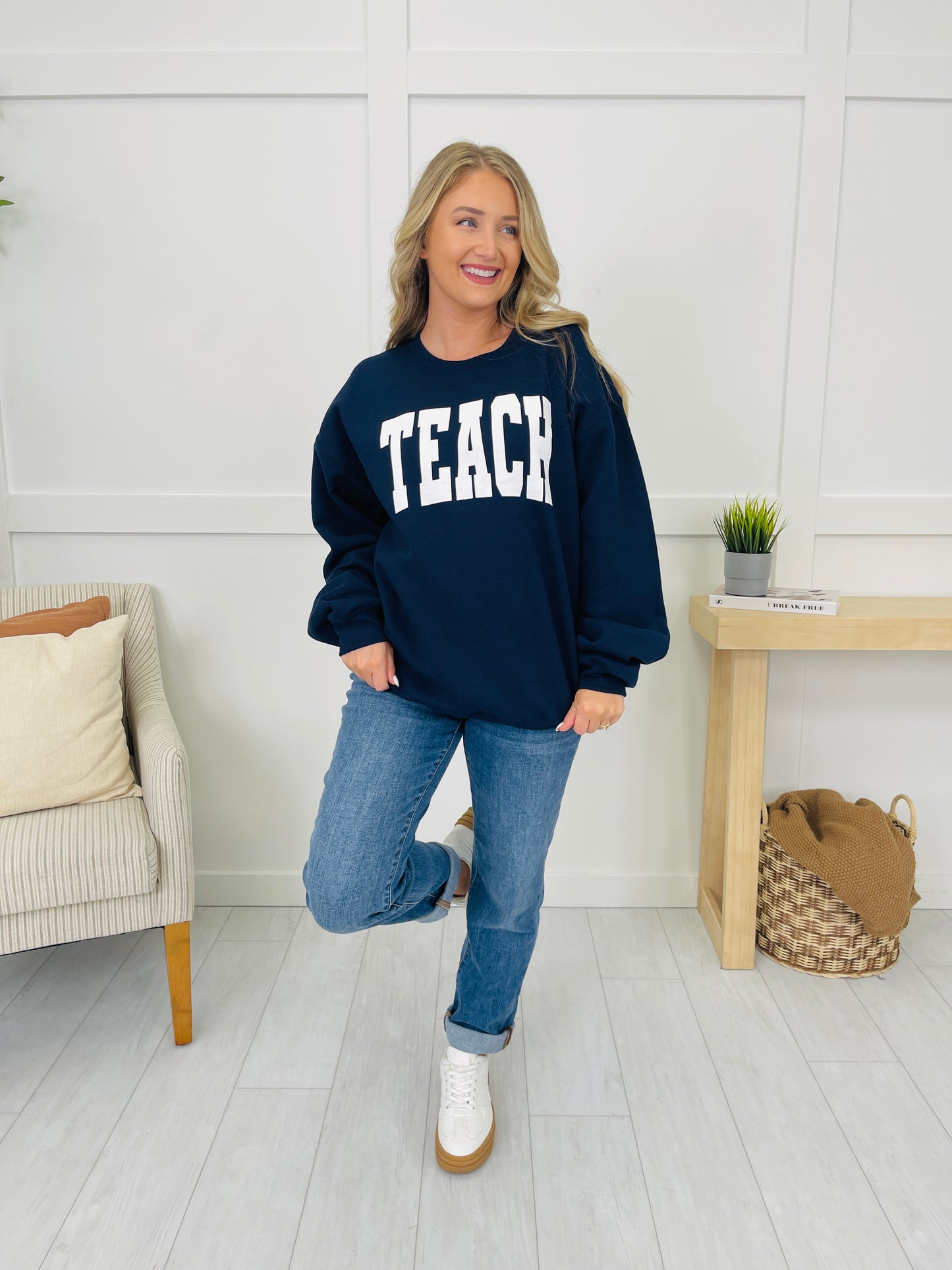 Teach Graphic Sweatshirt--Multiple Colors!