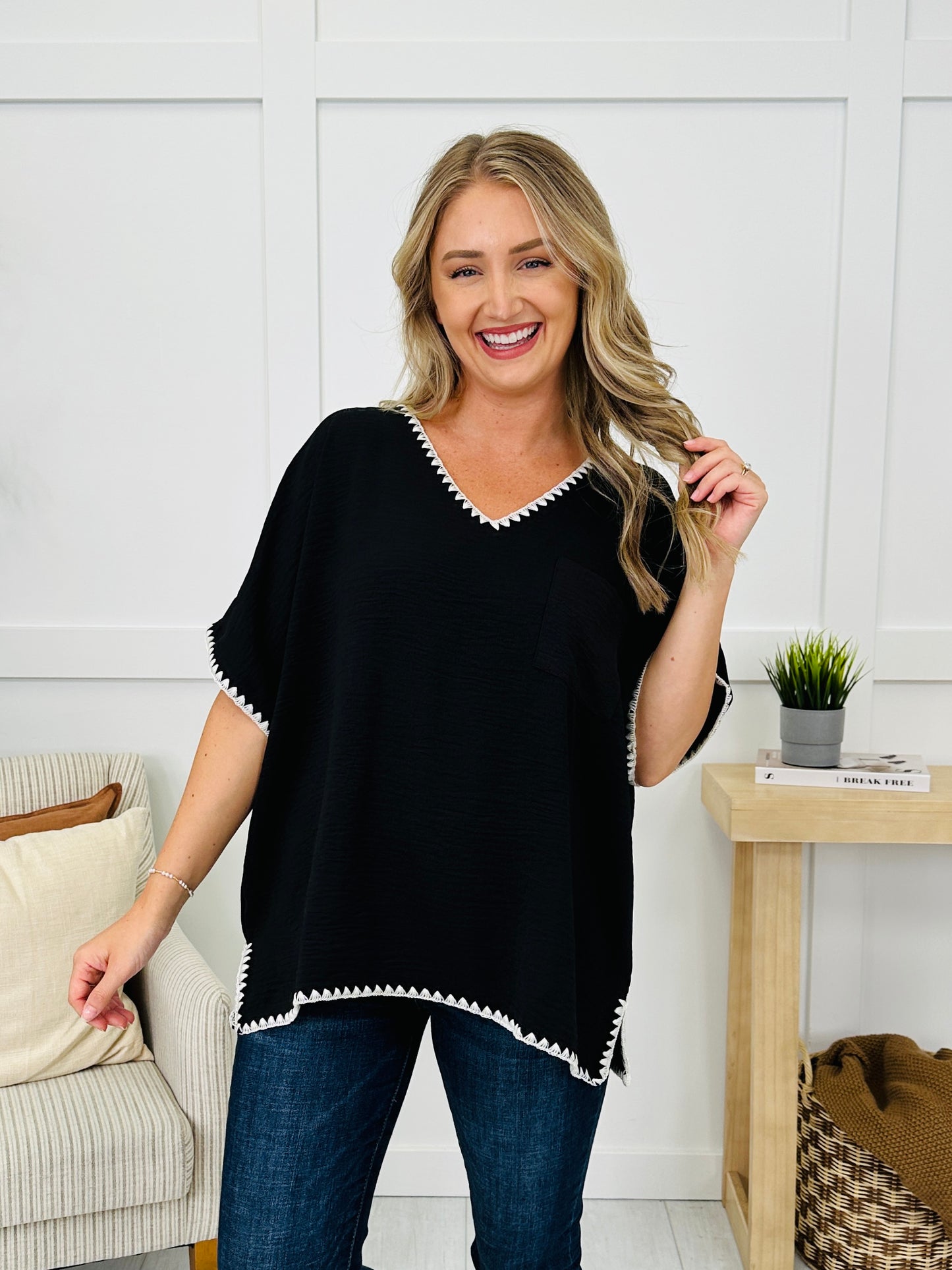 Stitch In The Daylight Top- Multiple Colors!