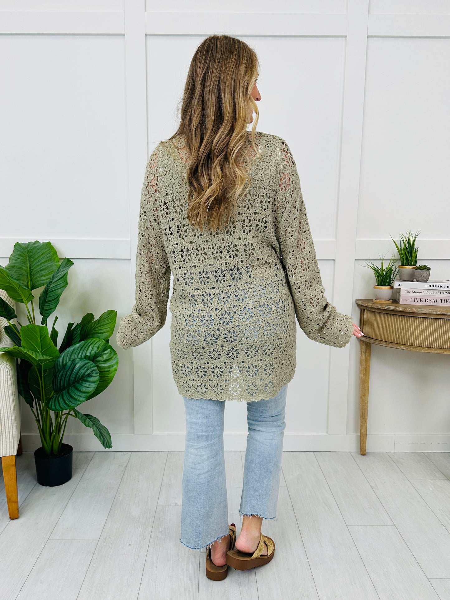 Blossoming Soul Sweater In Olive