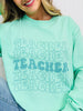 Teacher Graphic Long Sleeve Tee in Multiple Colors