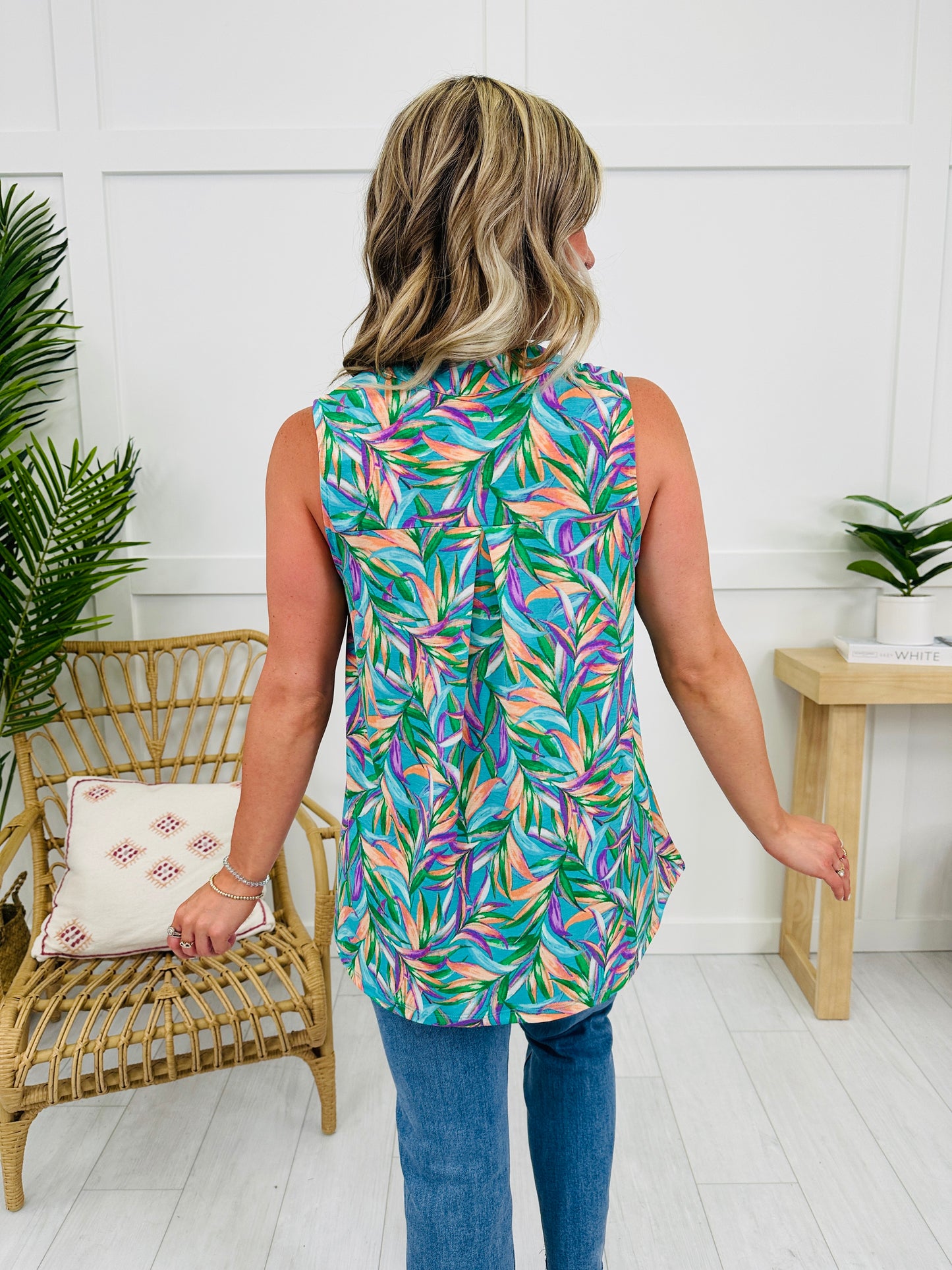 Sunny Days Tank Top in Maya Bay