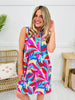 Palms And Plans Dress in Honolulu Print