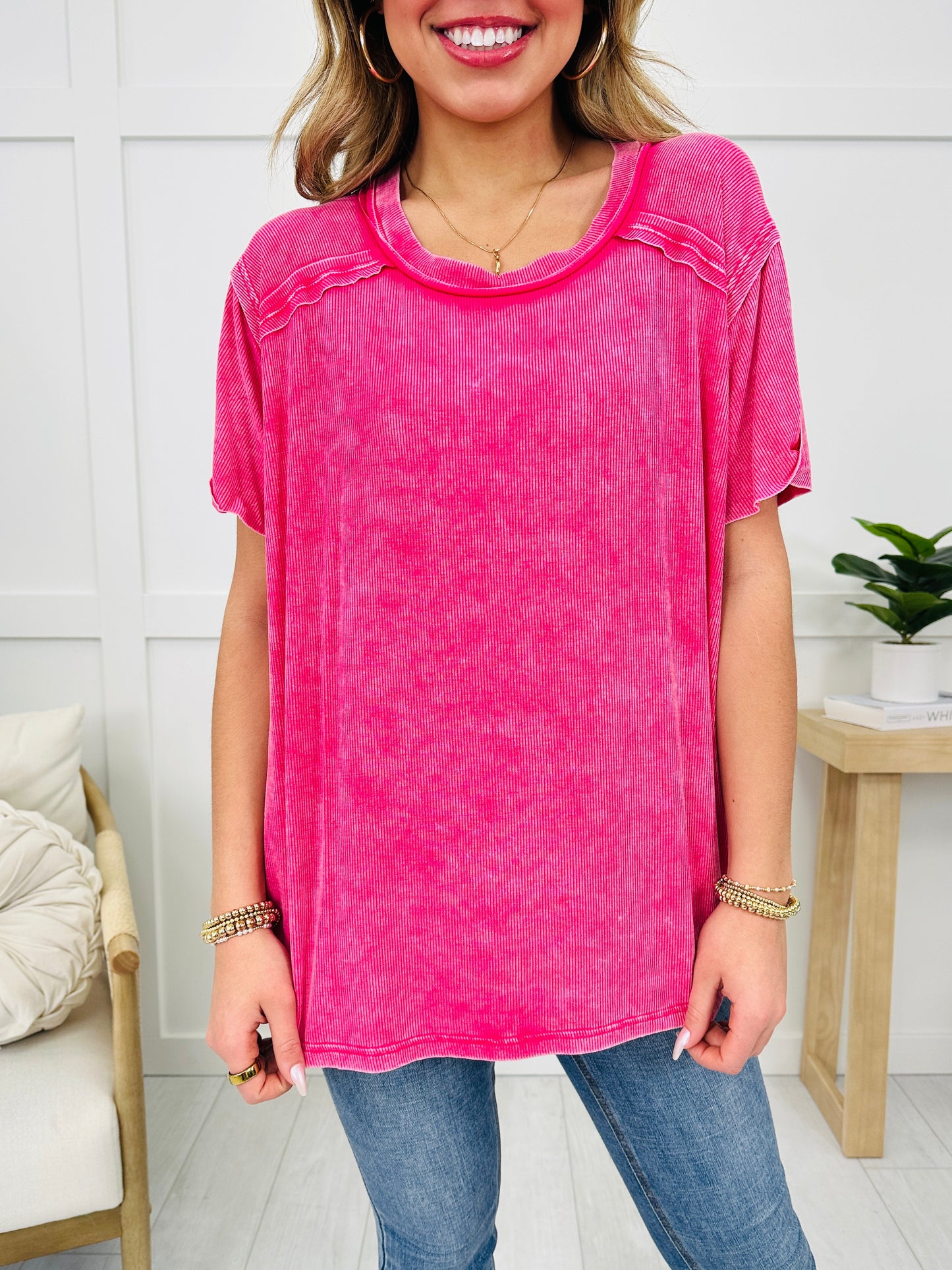 DOORBUSTER! Vintage Vibes Top- Multiple Colors!